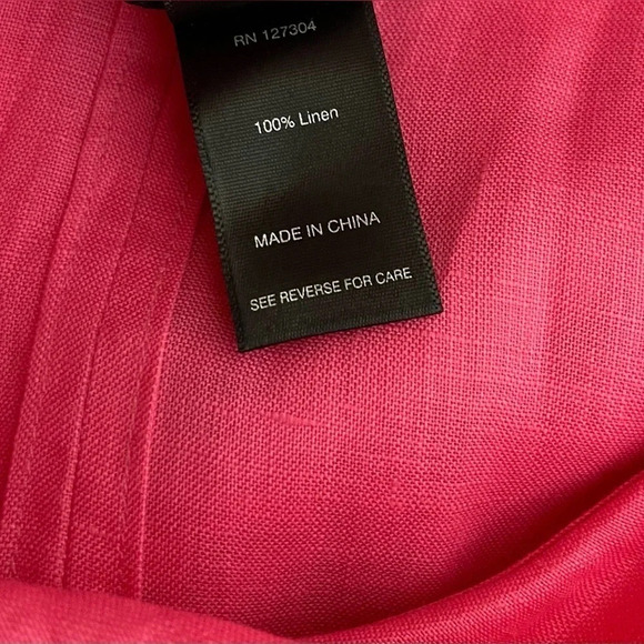 Ali Miles Cowl Neck 100% Linen Top Medium Pockets Lagenlook Roll Tab Sleeves - Picture 7 of 8